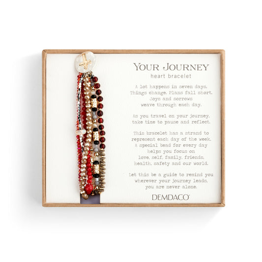 Your Journey Prayer Bracelet, Garnet