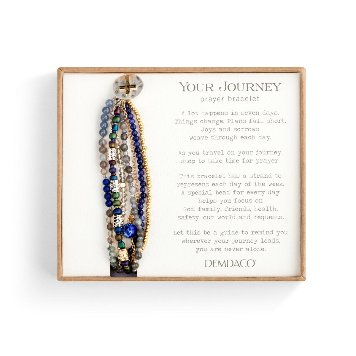 Indigo Your Journey Prayer Bracelet